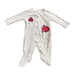 Carter's Ladybug Snap-up Cotton Sleeper - 3 Months